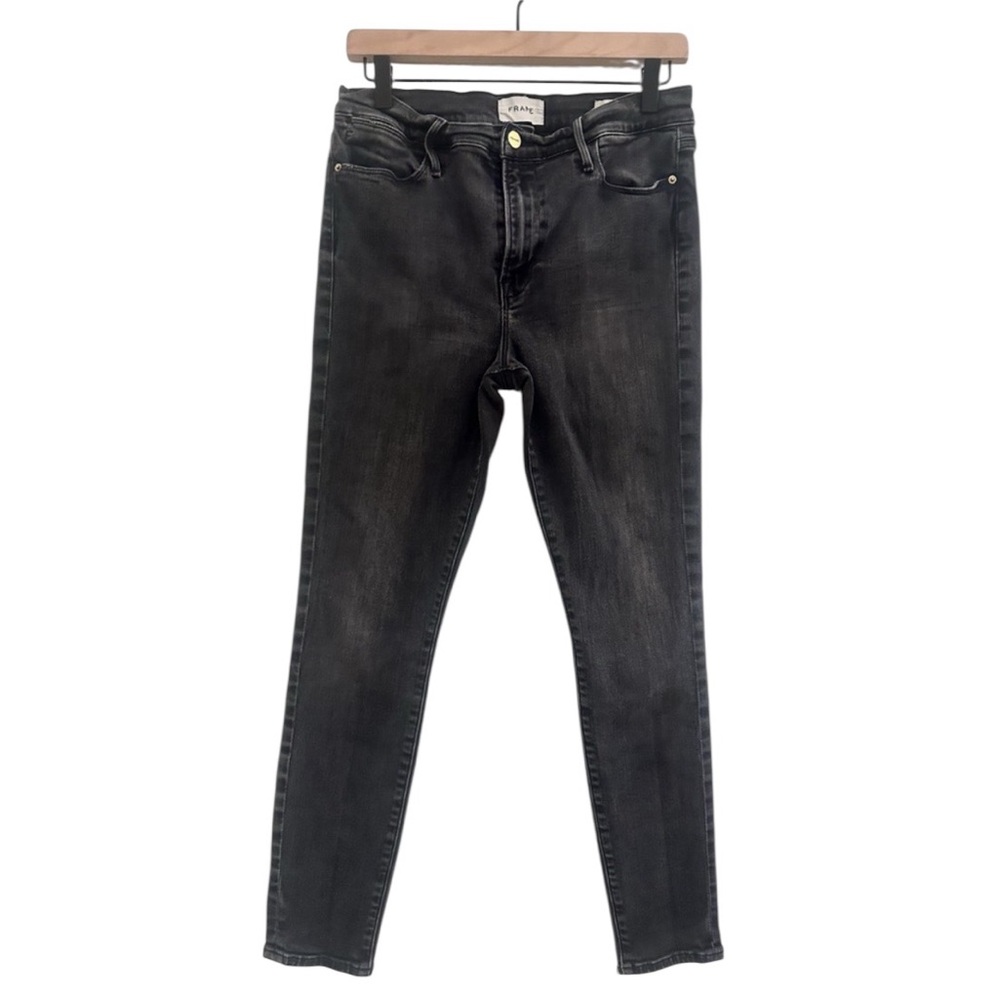 FRAME Denim Le High Skinny Womens Jeans Smithson‎ Modal Blend in Grey Size 30